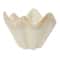 Hello Honey® 7.5" Cream Reactive Glaze Round Stoneware Ruffled Bowl